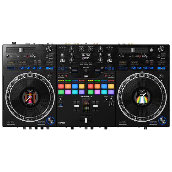Pioneer DJ DDJ-REV7 Scratch-Style 2-Channel Professional DJ Controller for Serato DJ Pro - Black