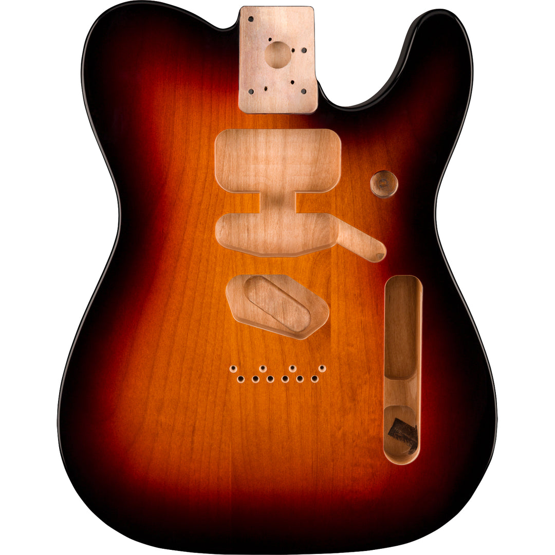 Fender Deluxe Series Telecaster SSH Alder Body w/ Modern Bridge Mount - 3-Color Sunburst
