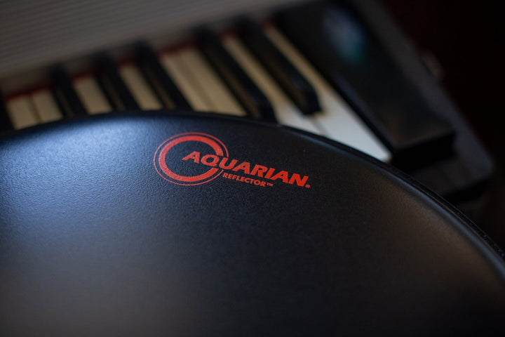 Aquarian TCREF14BK- Texture Coated Reflector Black Snare Batter 14" Drumhead