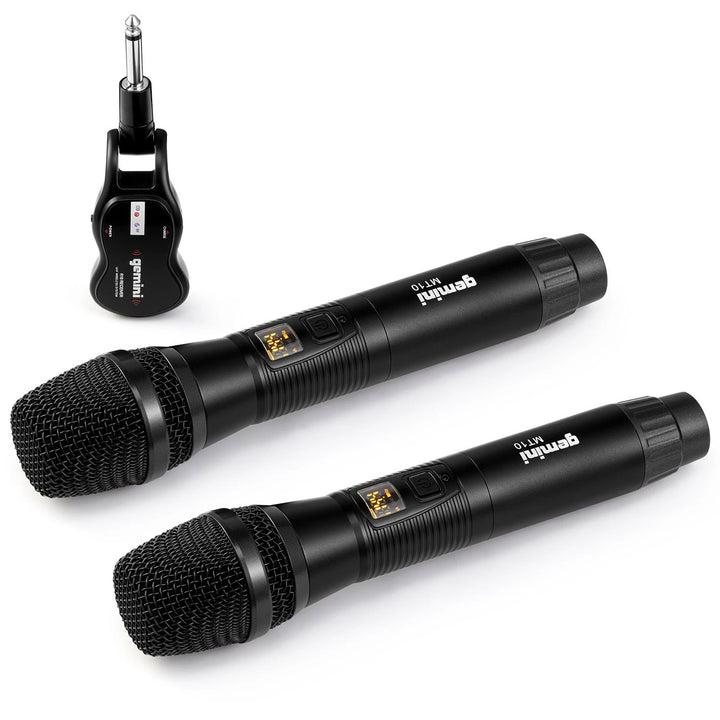 Gemini GMU-M200 UHF Wireless Microphone System - Dual Handheld Vocal