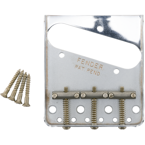 Fender Road Worn Tele Bridge Assembly - Chrome