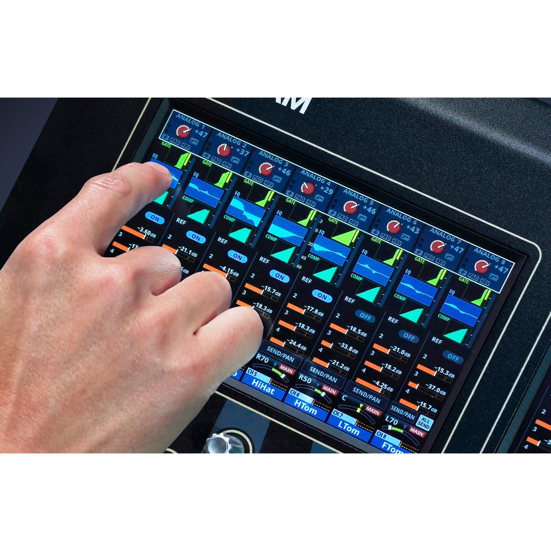 TASCAM VIEW (Visual Interactive Ergonomic Workflow) 24 Input Digital Mixing System