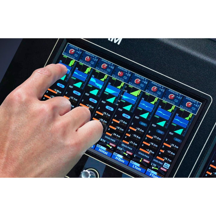 TASCAM VIEW (Visual Interactive Ergonomic Workflow) 24 Input Digital Mixing System