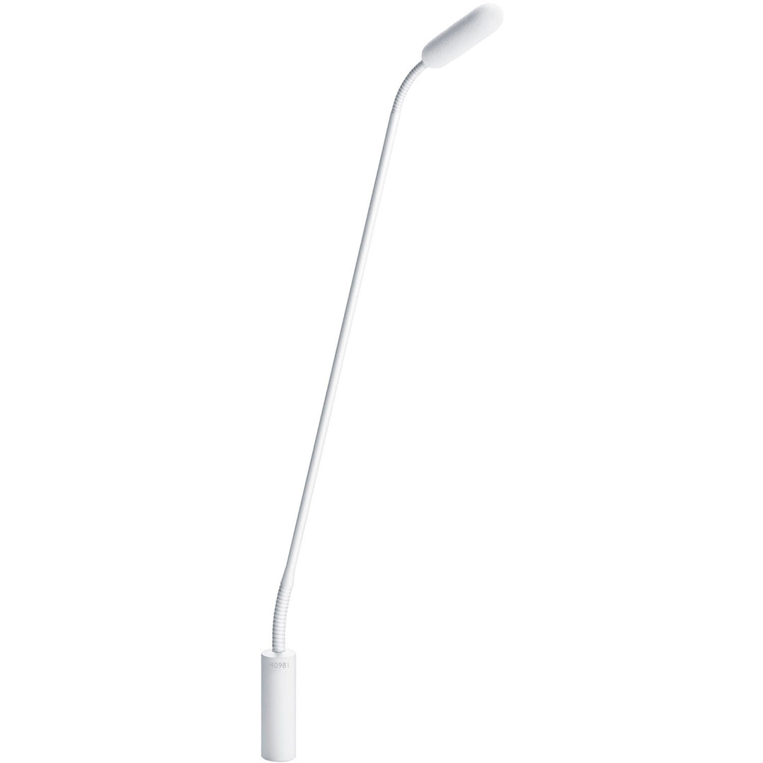 DPA Microphones 4098 CORE Supercardioid Microphone w/ 18” Boom, Top & Bottom Gooseneck and XLR Connector - White