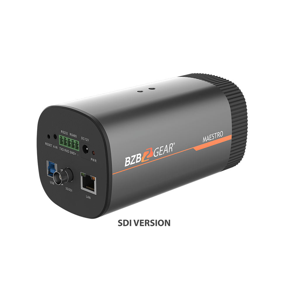 BZBGEAR - 8MP IP POE USB3.0 SDI Wide Angle Educational Auto Tracking Camera