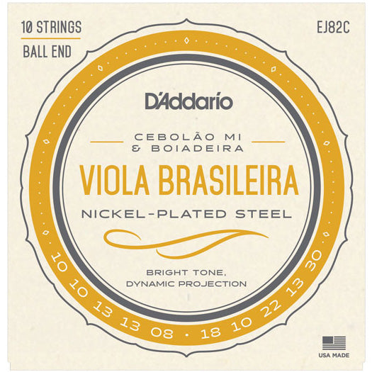 D'Addario EJ82C - SET VIOLA BRASILEIRA CEBOLAOMI