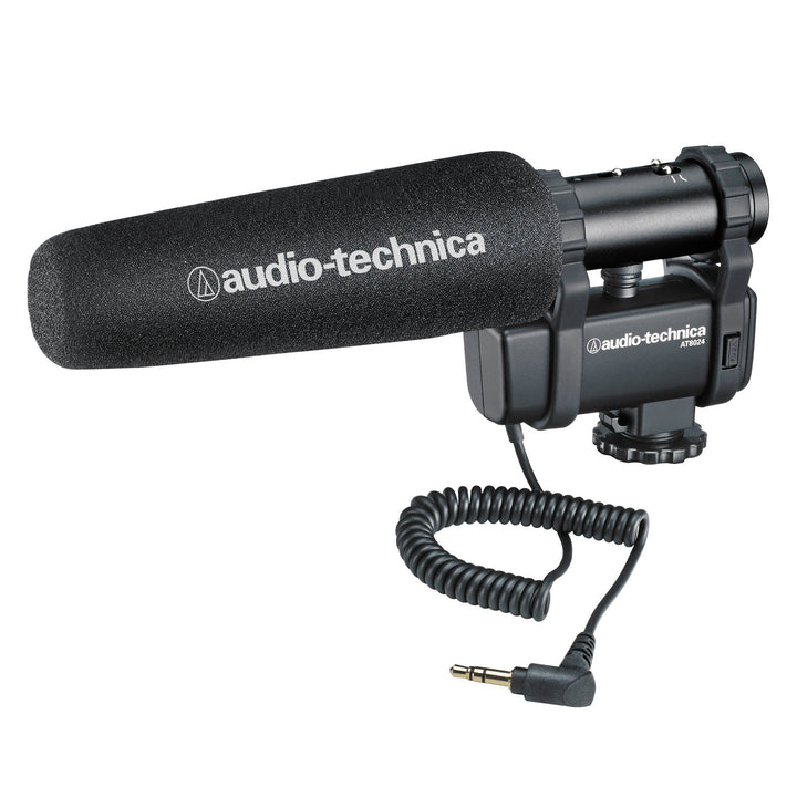 Audio-Technica AT8024 Selectable Mono or Mid-Side Stereo Microphone w/ Camera Shoe Mount