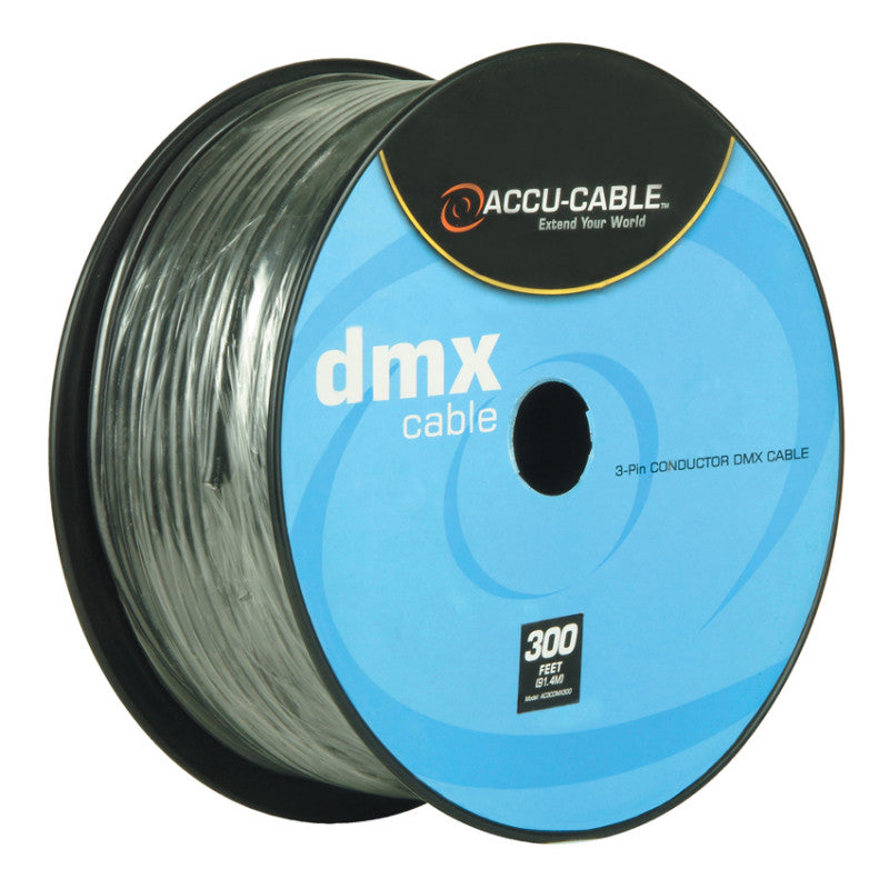 Accu-Cable Standard 3-Pin DMX Cable 300 Feet