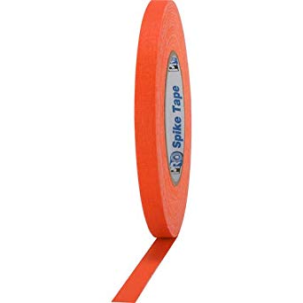 Pro Tape Spike 1/2”x45yd Cloth Tape - Fluorescent Orange