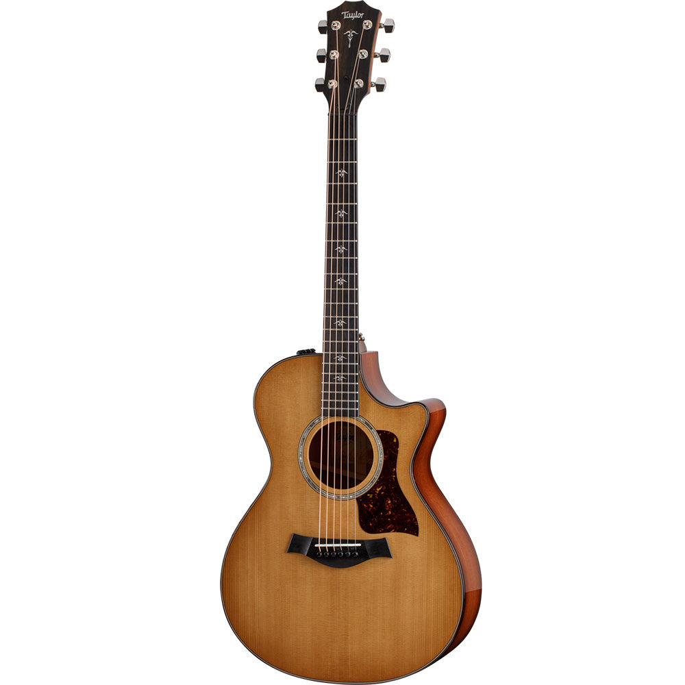 Taylor Guitars 512ce, West African Crelicam Ebony Fretboard, Expression System ® 2 Electronics, Venetian Cutaway with Taylor Deluxe Hardshell Brown Case