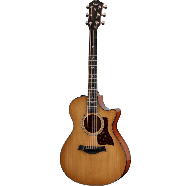 Taylor Guitars 512ce, West African Crelicam Ebony Fretboard, Expression System ® 2 Electronics, Venetian Cutaway with Taylor Deluxe Hardshell Brown Case
