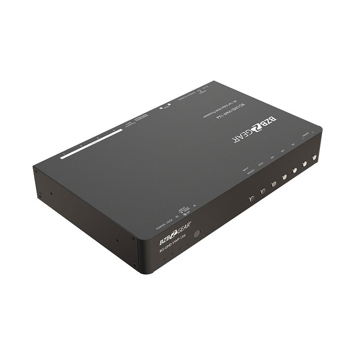 BZBGEAR - 4-Port 4K 60Hz Video Wall processor with Scaler, Audio and 1x3/1x4/2x2/4x1 Layout