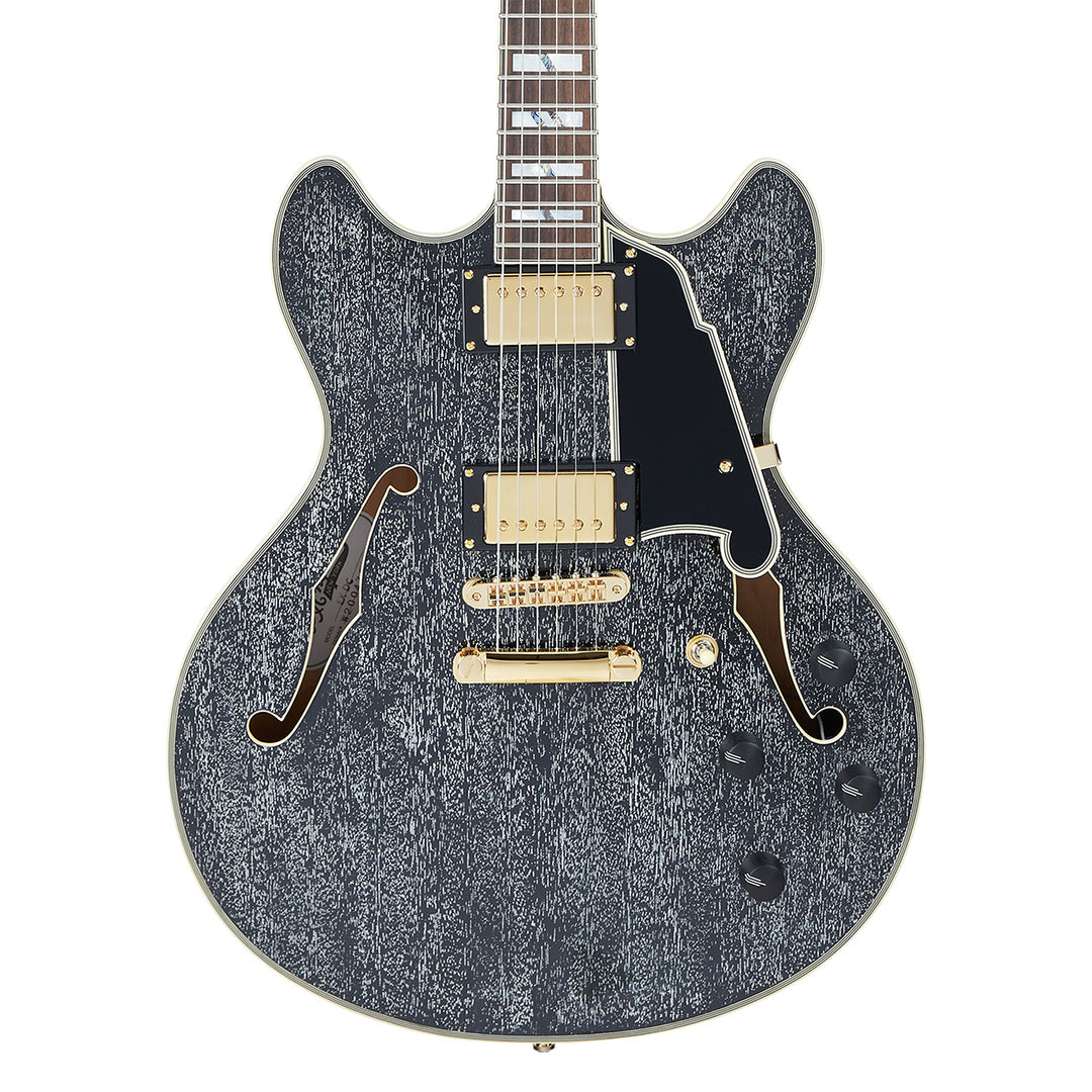 D’Angelico Excel DC Semi-Hollow Electric Guitar (Black Dog)