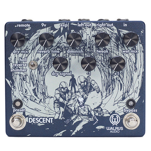 Walrus Audio Descent Reverb/Octave Machine Guitar Pedal – Music