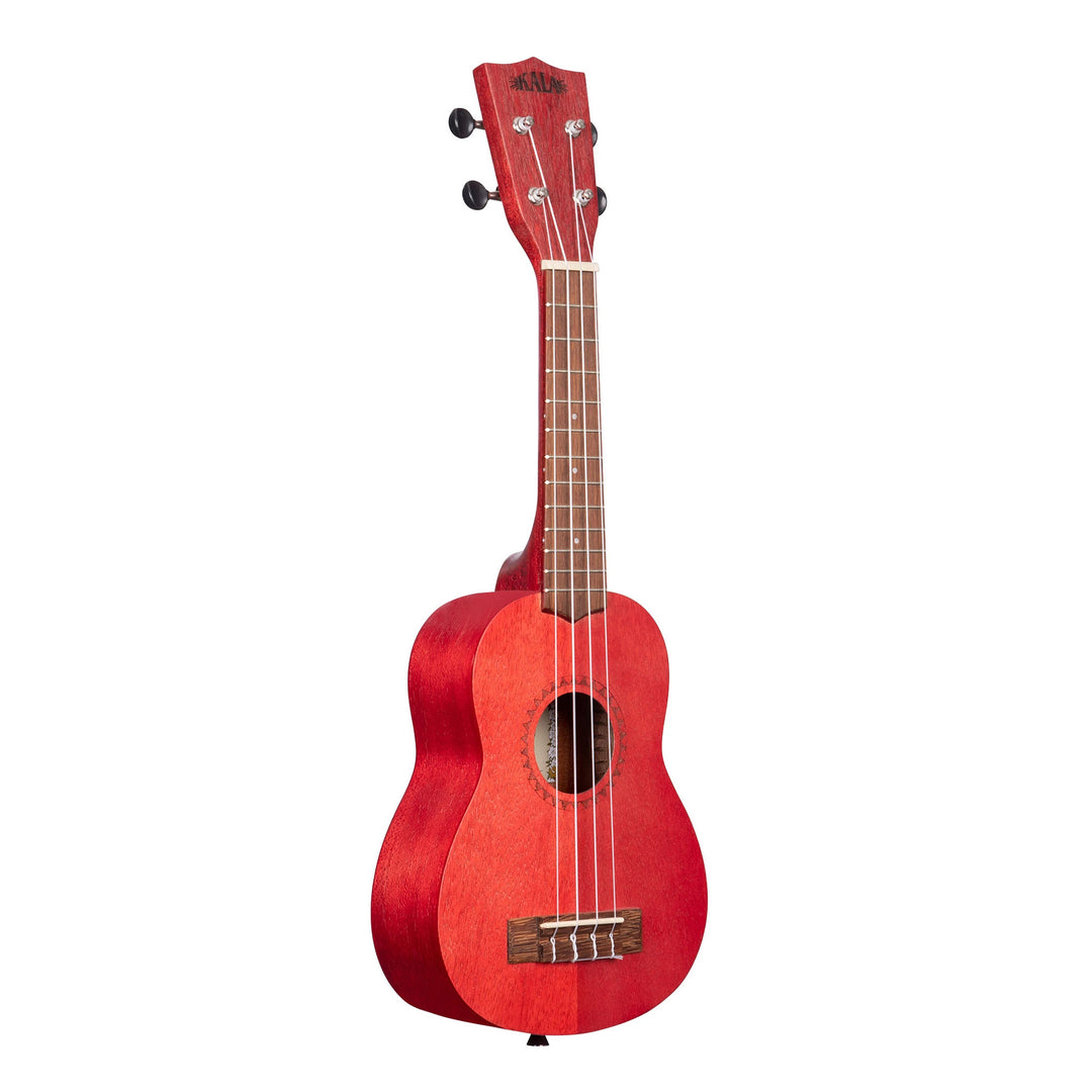 Kala KA-MRT-RED-S Adobe Red Watercolor Meranti Soprano Ukulele
