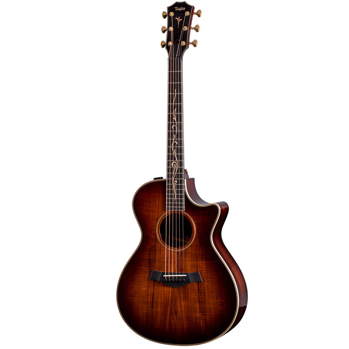 Taylor Guitars K22ce, Hawaiian Koa Top, Hawaiian Koa Back and Sides, West African Crelicam Ebony Fretboard, Expression System ® 2 Electronic, Venetian Cutaway with Taylor Deluxe Hardshell Brown Case