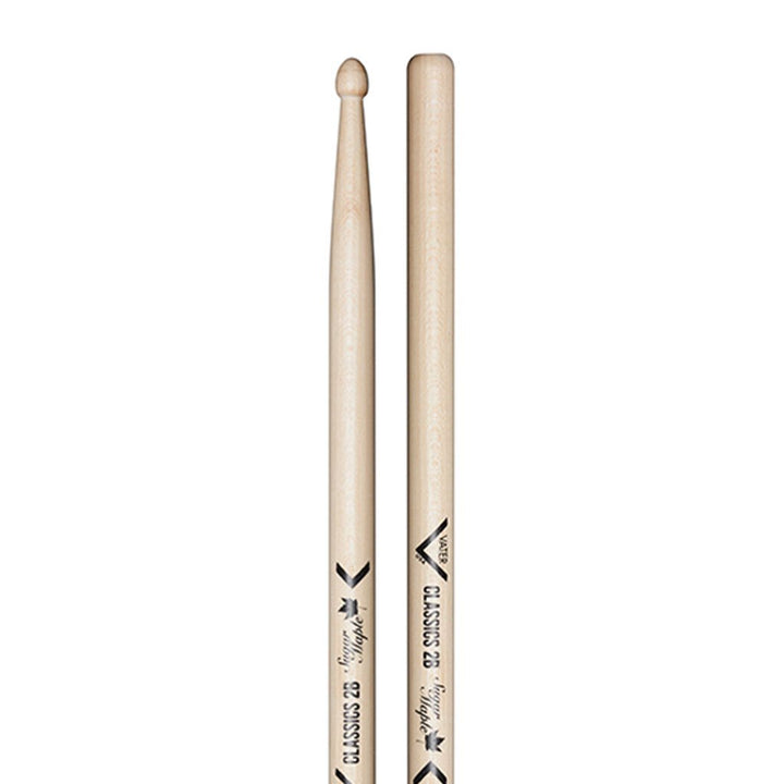 Vater VSMC2BW-Vater Sugar Maple Classics 2B Wood Tip Drumsticks