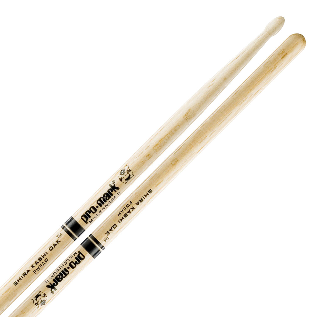 Promark PW5AW-Promark Shira Kashi Oak 5A Wood Tip Drumsticks