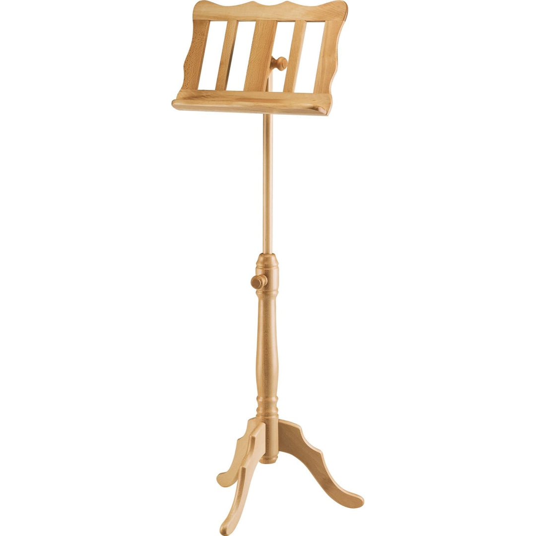 K&M 117 Wood Baroque Curved Music Stand (Beech)