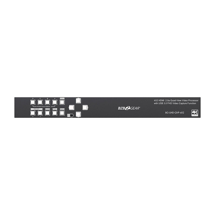 BZBGEAR - 4K/UHD 4X2 Seamless Multiviewer/Presentation Switcher/Scaler with USB Capture Card