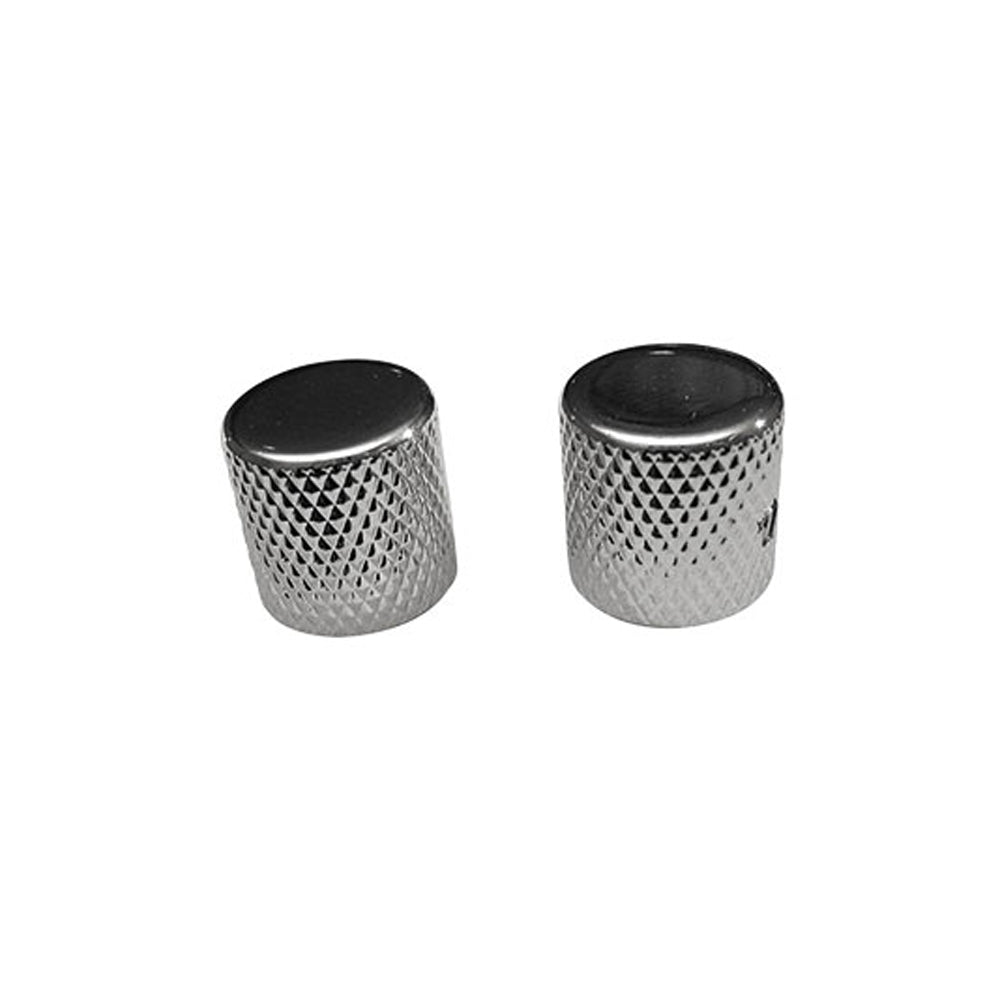 Profile P196 - Tele Flat TopChrome Knob-2/pk Screw type