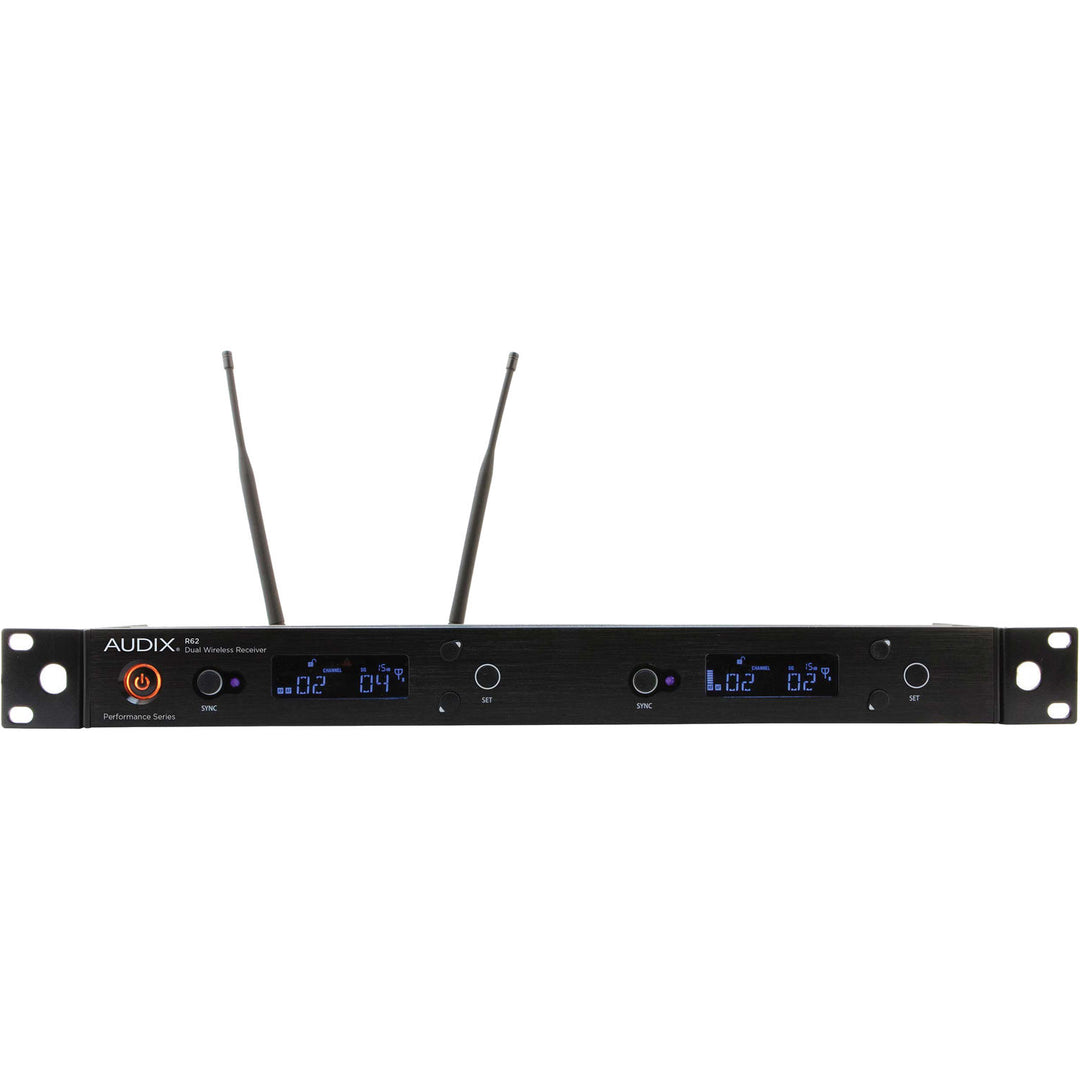 Audix R62KIT Dual-Channel True-Diversity Receiver for Wireless System (A: 522 MHz – 554 MHz)