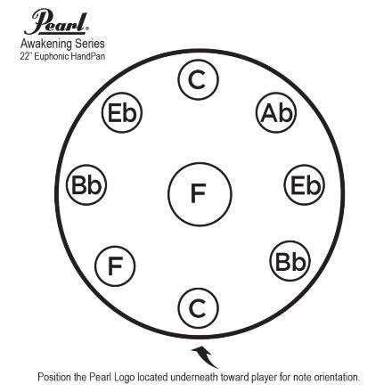 Pearl PBHP-300- Pearl Awakening Series Handpan F Minor