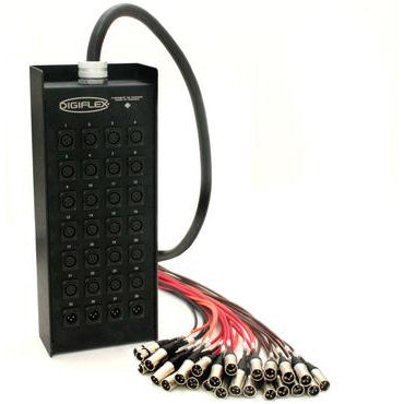 Digiflex DE8-4X-75 - 75 Foot 8/4 Channel Snake with XLR Returns