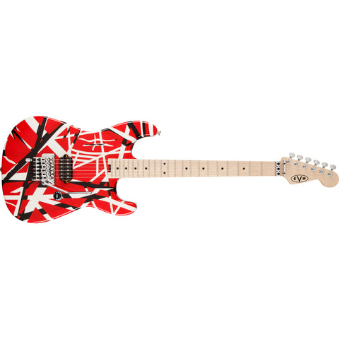 EVH Striped Series R/B/W Maple Fingerboard Electric Guitar - Red w