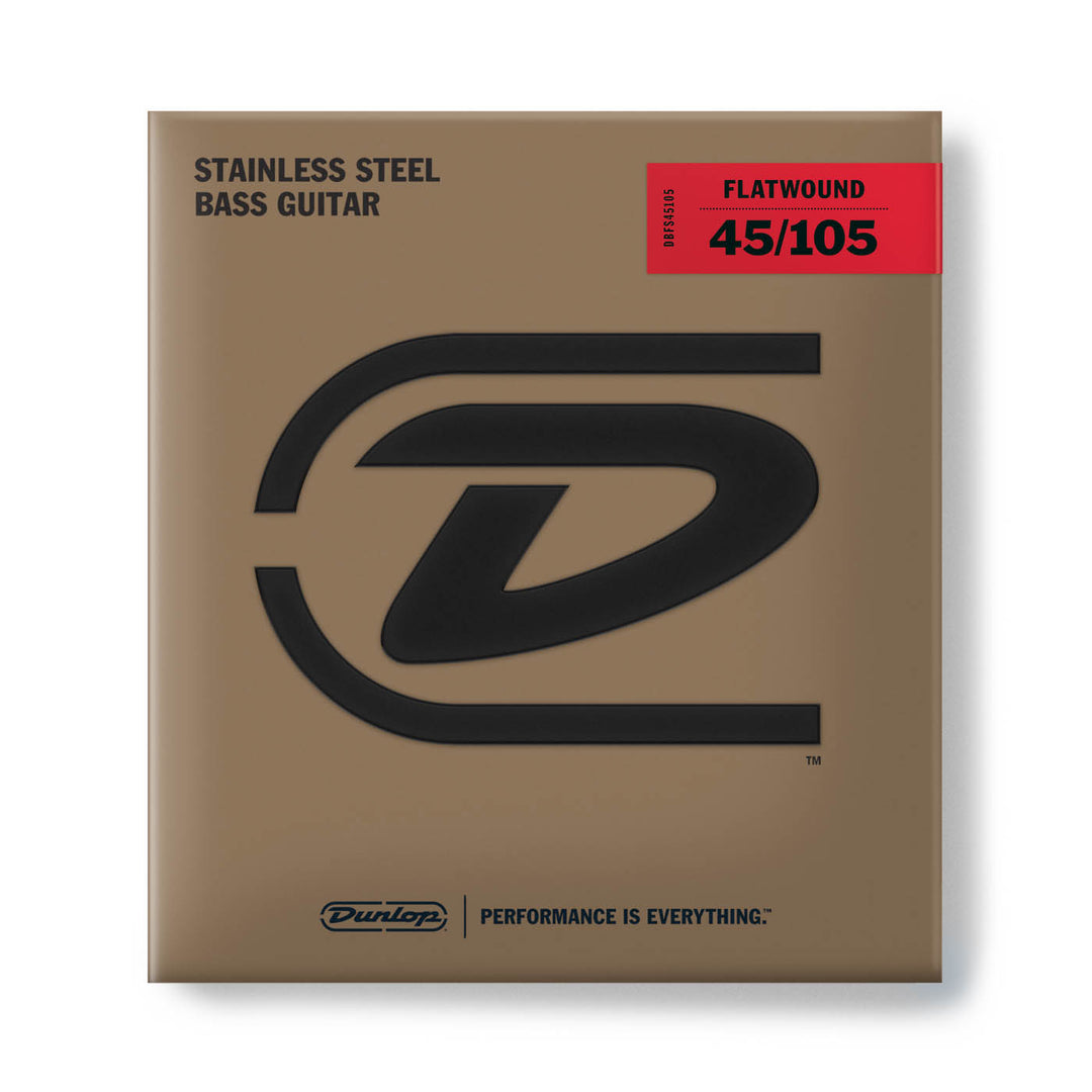 Dunlop DBFS45105 Flatwd bass string Md-4/set Flatwd bass string Md-4/set