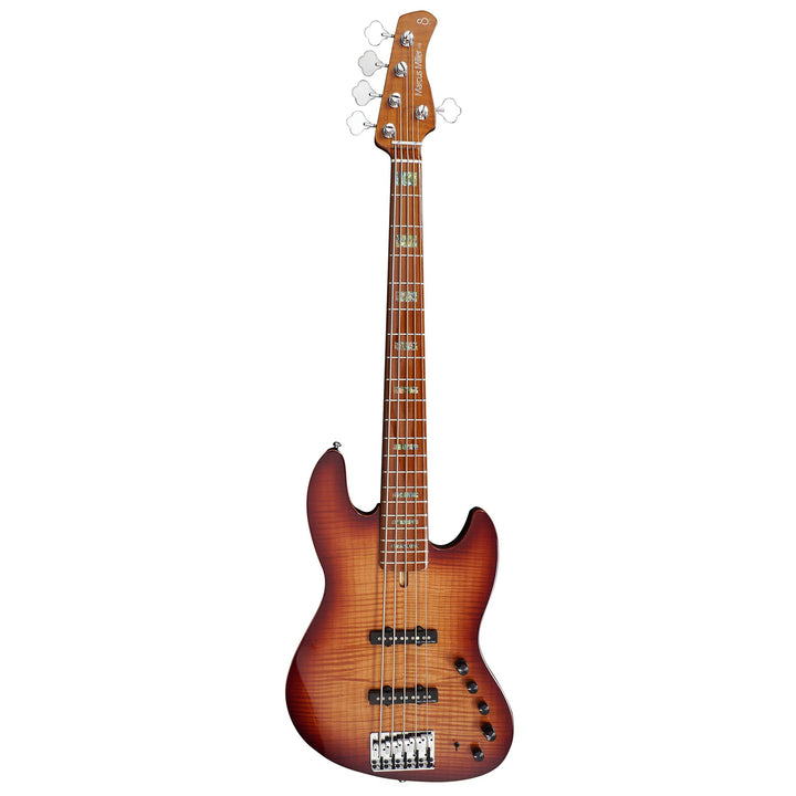 Sire Marcus Miller V10 Swamp Ash 5-String 2nd Gen Electric Bass Guitar Fretless - Tobacco Sunburst