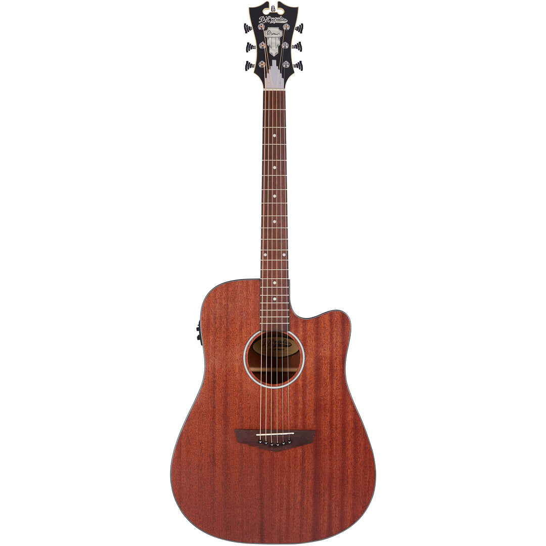 D'Angelico Premier Bowery LS Acoustic Guitar - Natural Mahogany