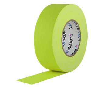 Pro Tape Pro Gaff 2”x50yd Cloth Tape - Fluorescent Yellow