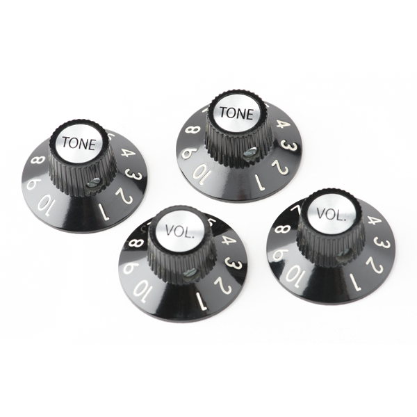 Fender 72 Telecaster Custom Knobs (Set of 4) - Black