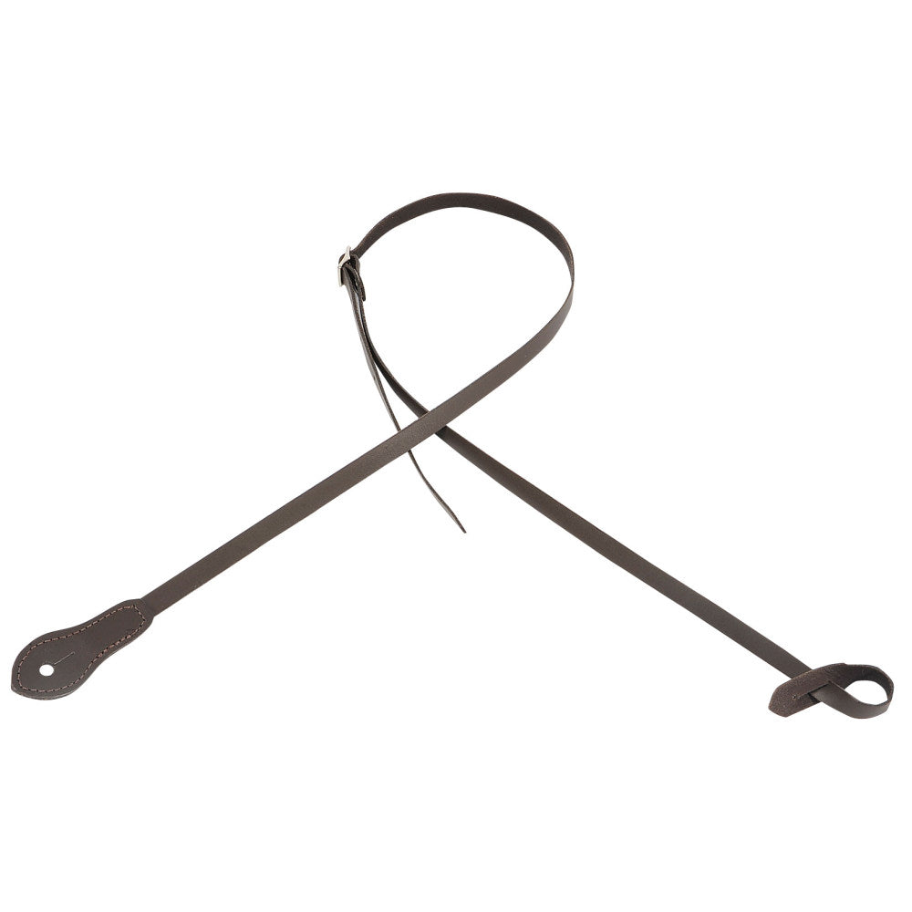 Levy's M19DX-DBR Veg-tan Leather Mandolin Straps