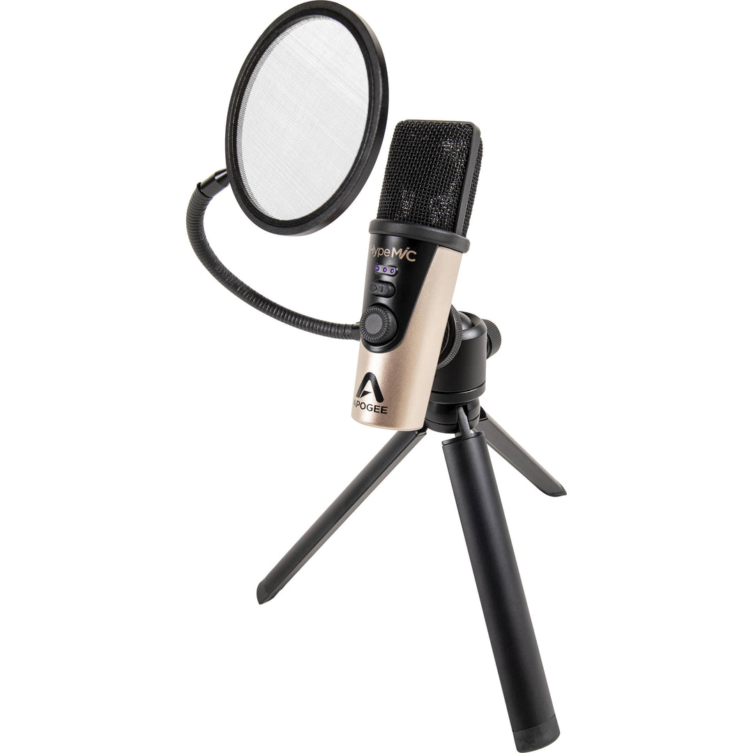 Apogee Hype Mic - USB Recording Microphone with Headphone Output and Studio Quality Compression