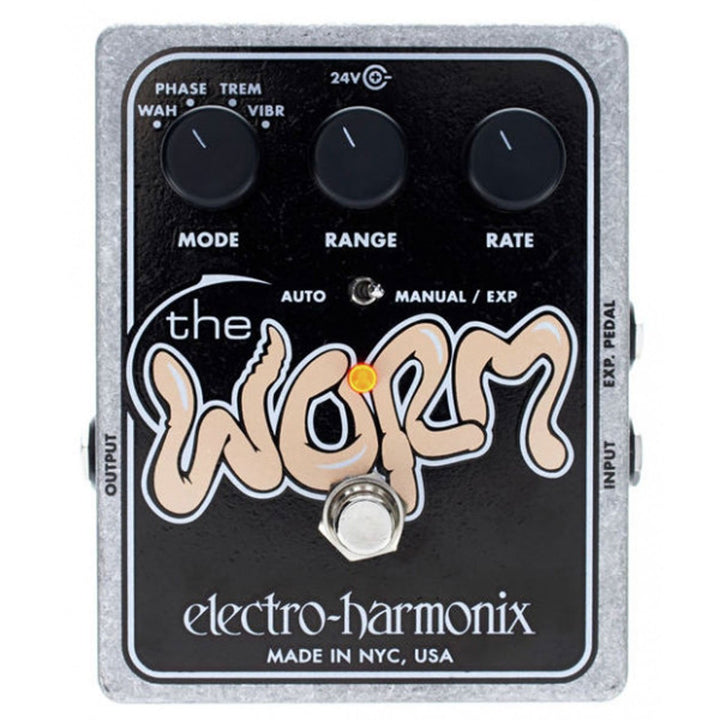 Electro-Harmonix WORM Analog Wah Phaser Vibrato Tremolo Pedal