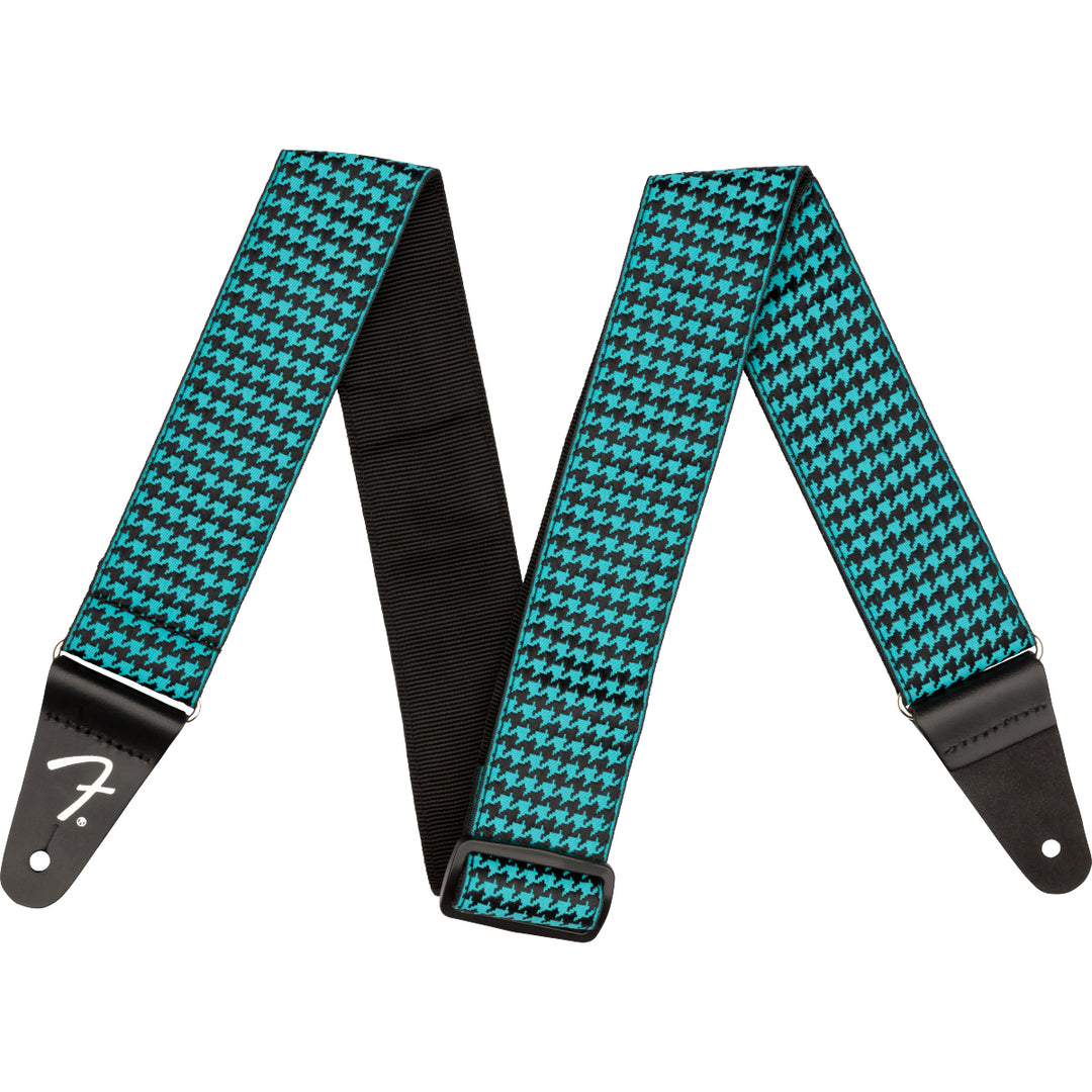Fender Houndstooth 2 Guitar Strap - Teal