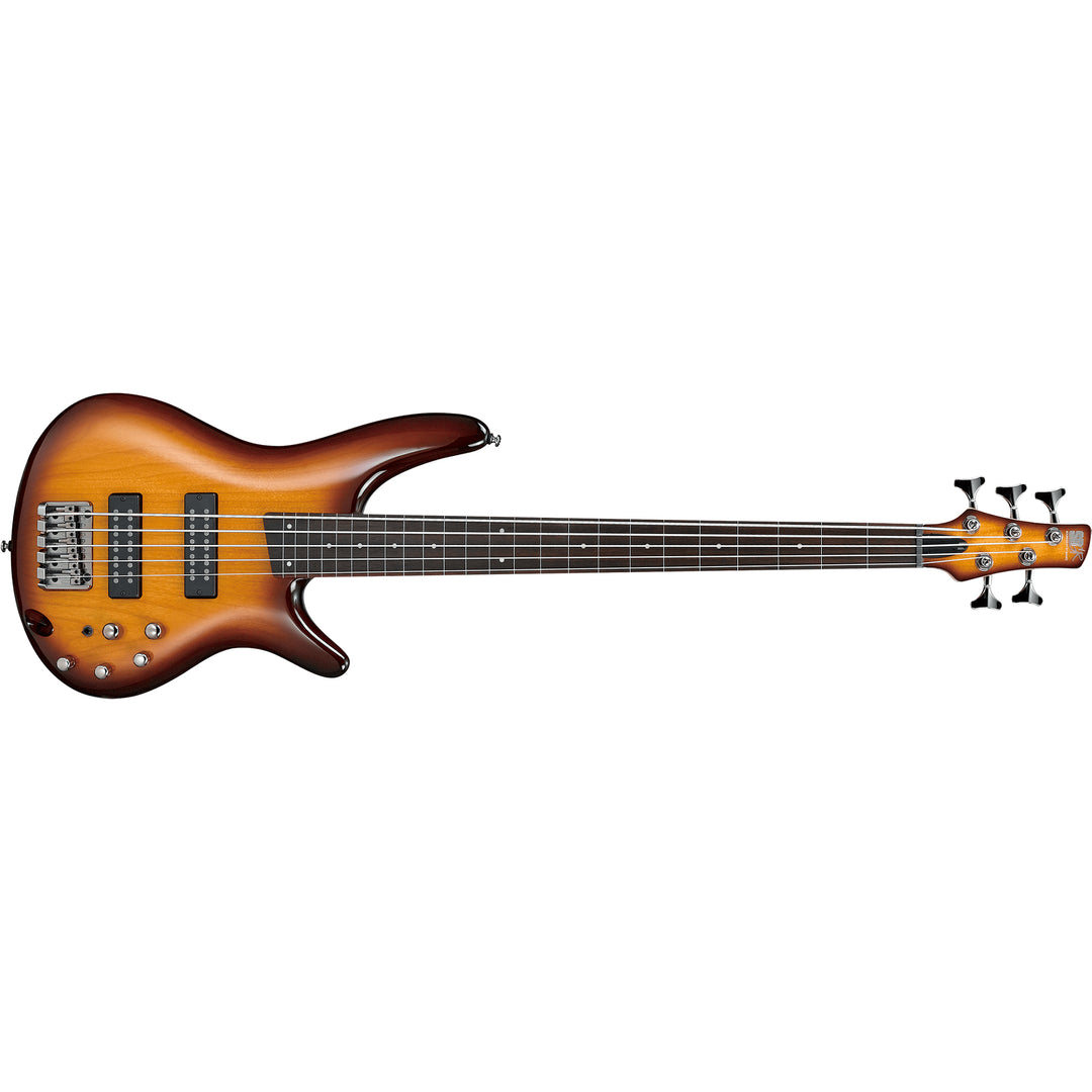 Ibanez SR Standard 5-String Electric Bass (Brown Burst) SR375EFBBT