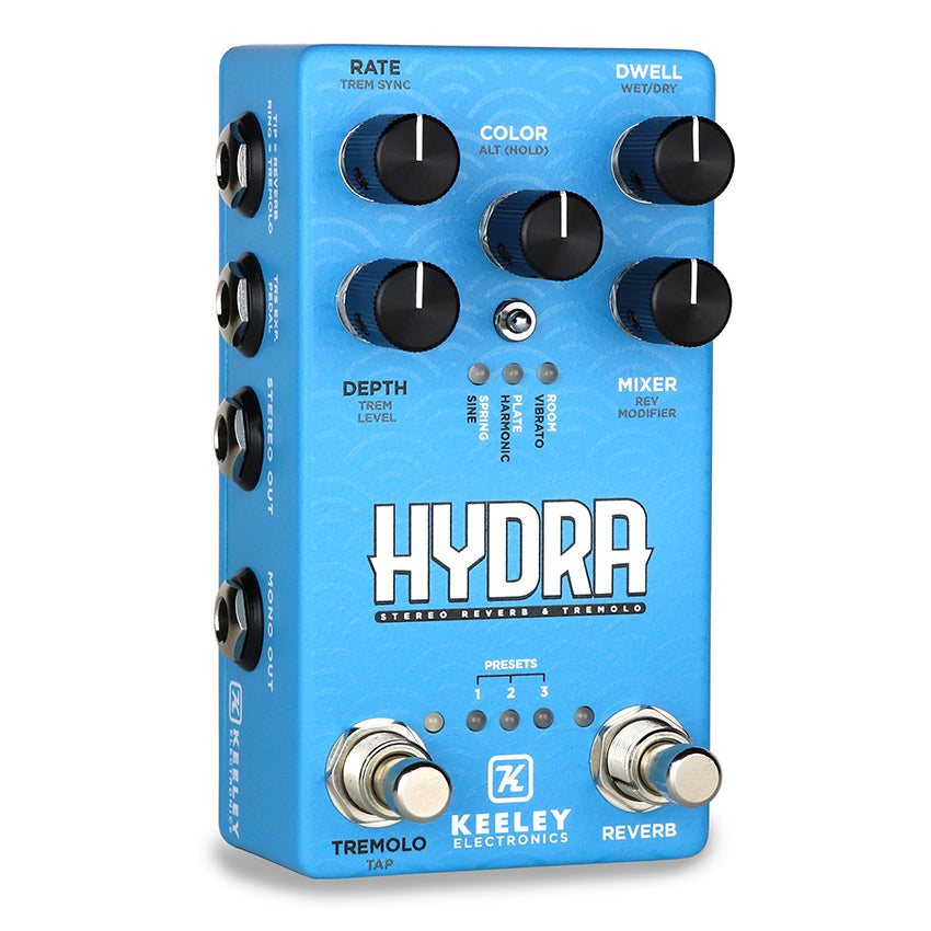 Keeley HYDRA Stereo Reverb and Tremelo Guitar Pedal