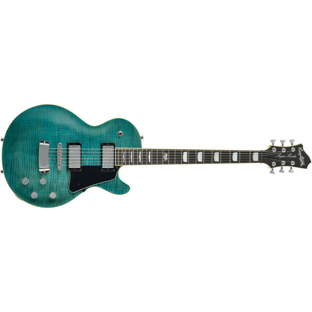Hagstrom Super Swede MKIII 6-String Electric Guitar (C-51 Hag Deluxe case included) - Fall Sky Gloss