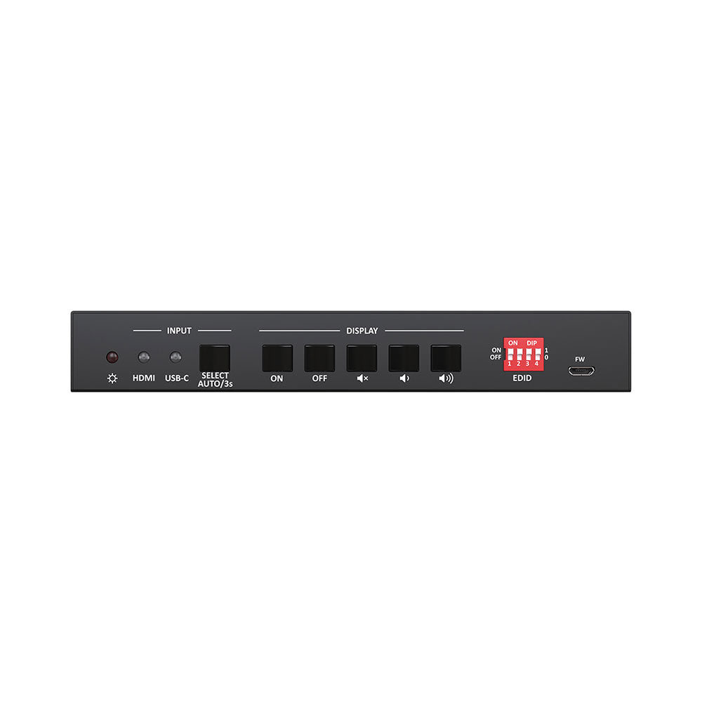 BZBGEAR - 2-Port 4K 60Hz KVM Presentation Switcher with HDMI and USB-C Inputs and HDMI out
