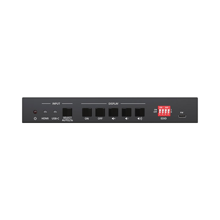 BZBGEAR - 2-Port 4K 60Hz KVM Presentation Switcher with HDMI and USB-C Inputs and HDMI out