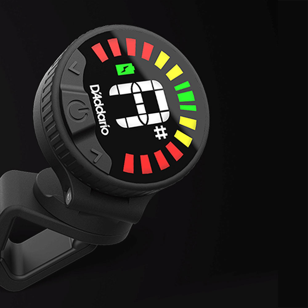 D'Addario Nexxus 360 Tuner Rechargeable Headstock Clip-On Tuning Device