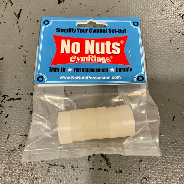 No Nuts 6002- No Nuts Cym Rings Translucent White ( 6-Pack )