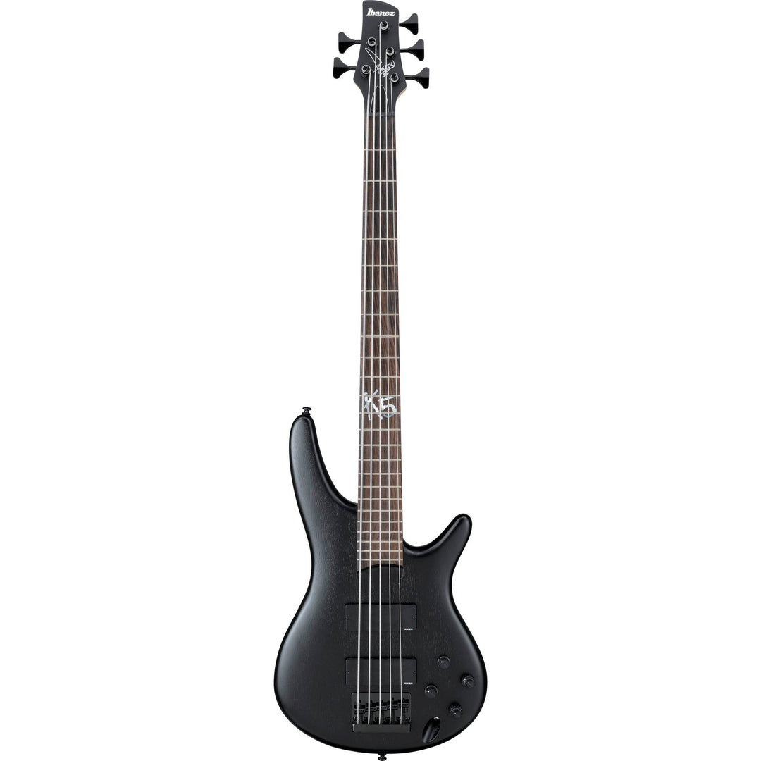 Ibanez K5BKF Fieldy Signature 5-String Electric Bass - Black Flat