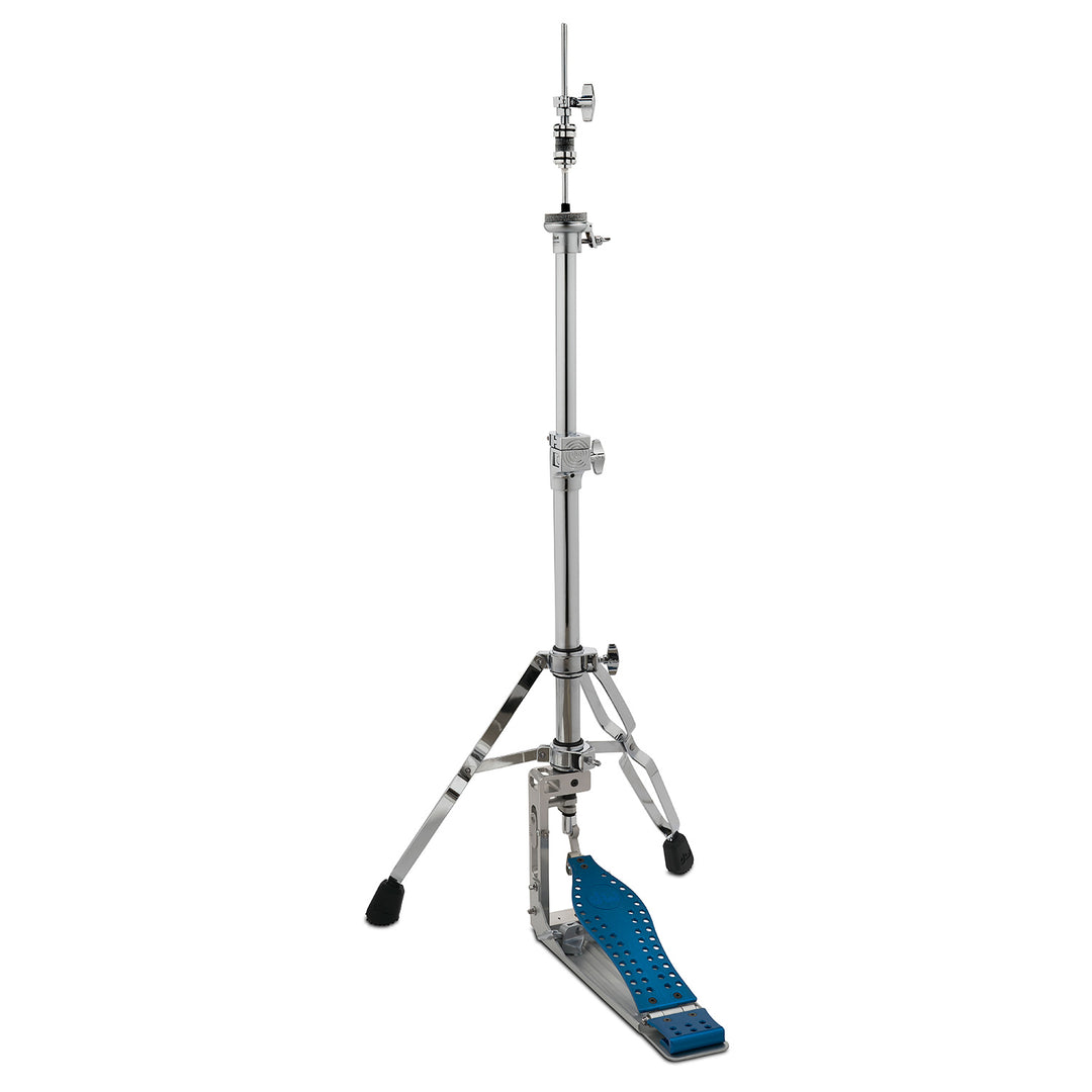 DW CPMDDHH2BL Machined Direct Drive Hi Hat - 2 Legs w/ Blue Footboard & Heel