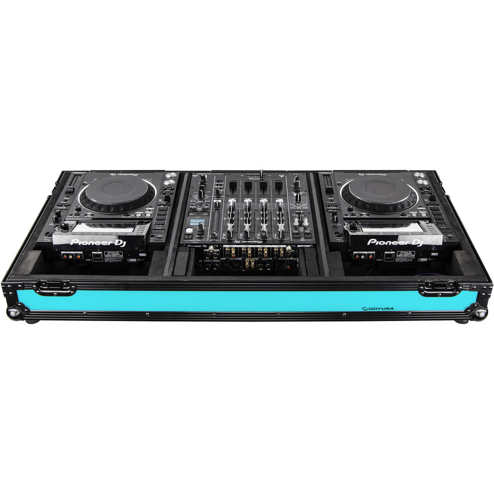 Odyssey FFX12CDJWXDBL Flight FX Series Universal CD/Media Player DJ Coffin with Wheels