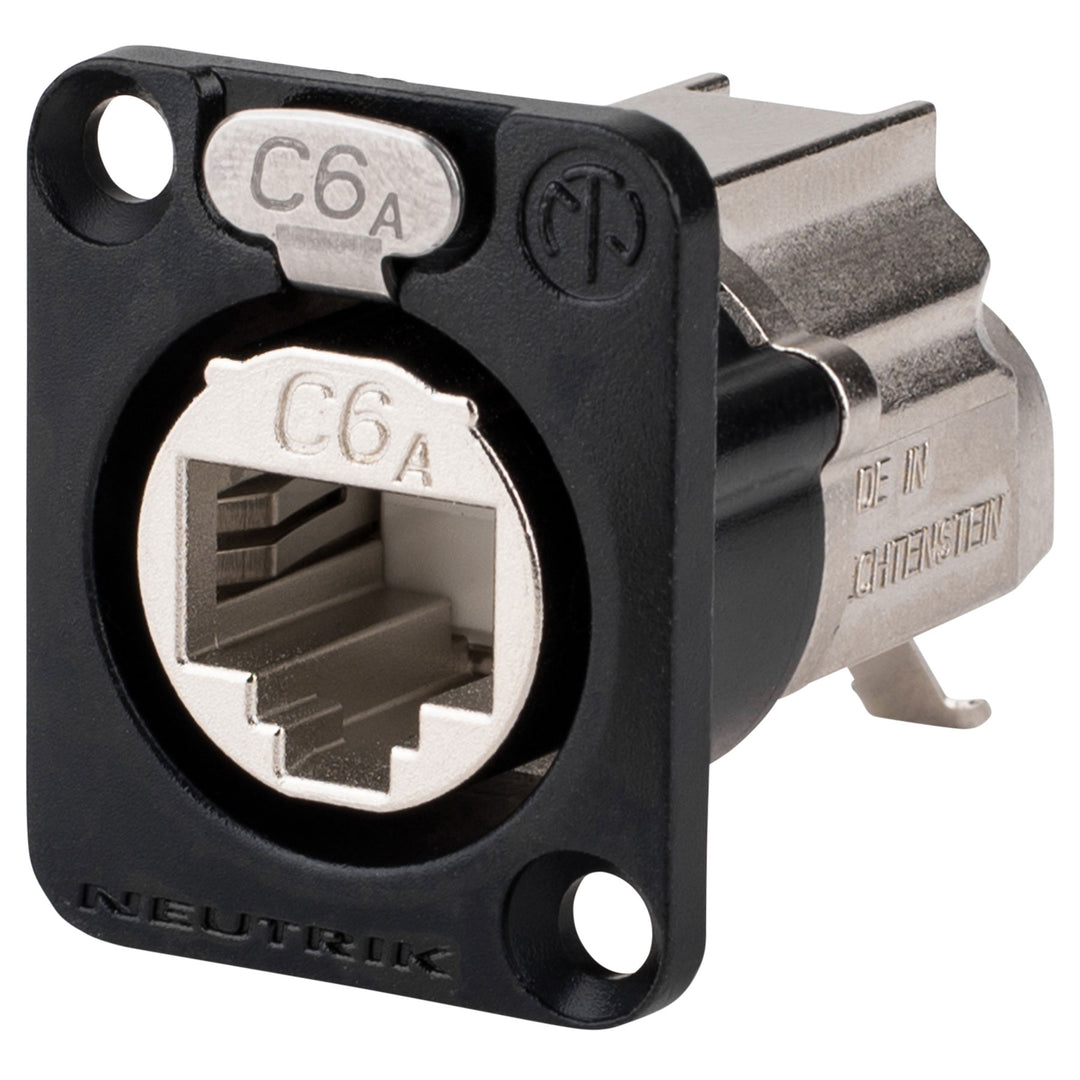 Neutrik NE8FDX-Y6-B - Black EtherCon Jack -Cat6A -IDC Termination