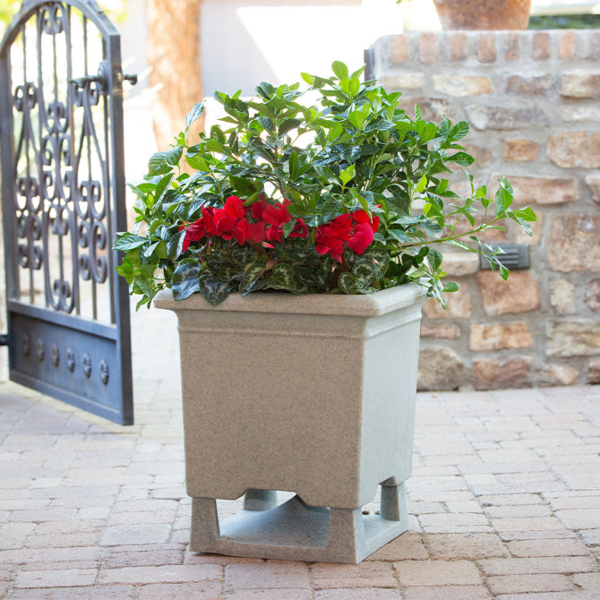 Rockustics Outdoor 6.5" Square Planter Speaker in Terra Cotta w/ SweetSpot